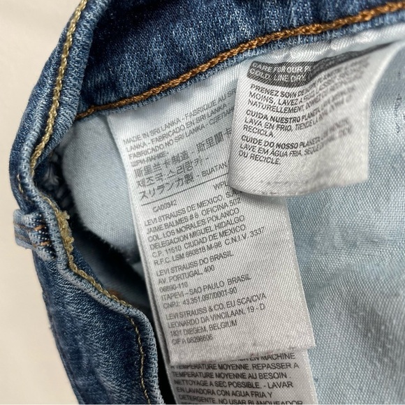 Levi's 505 Straight Leg Jeans  Sleek Blue Size 29 - Picture 4 of 11